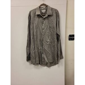 ENRO Shirtmakers 1919 Tall Dress Shirt 18 37/38 Combed Cotton Hong Kong Made